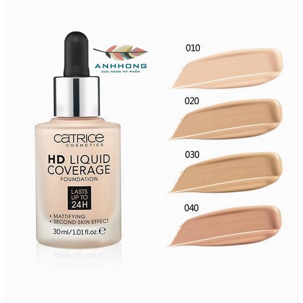 [SẴN] Kem nền Catrice HD Liquid Coverage Foundation Lasts up to 24H