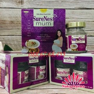 Set 5 lọ yến Surenest Mum dành cho mẹ bầu - Sure Nest Mummum