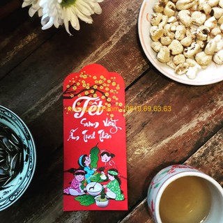 👪 👫 BỘ LÌ XÌ TẾT GIA ĐÌNH 2020 TẾT SUM VẦY👫👪 Combo 100 Bao + Tặng Bao Kiếng Đựng Lì Xì