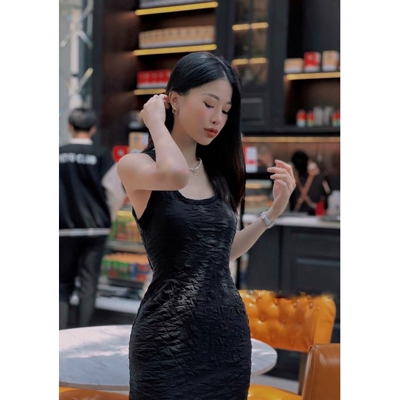 𝗠𝗜𝗔 𝗗𝗿𝗲𝘀𝘀 - Mia Đầm ôm body khoét lưng, vải thun ép lụa cap cấp