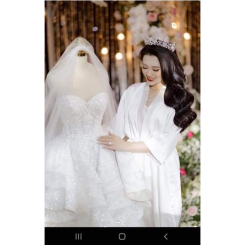 Áo choàng ngủ lụa ,áo choàng cô dâu ,áo choàng ngủ luận mặc nhà sang trọng Đủ màu kèm đai áo !