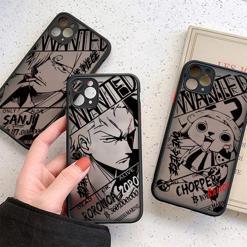 Ốp Điện Thoại Cứng In Hoạt Hình One Piece Cho iPhone 14 Pro Max XS Max XR 7 8 Plus