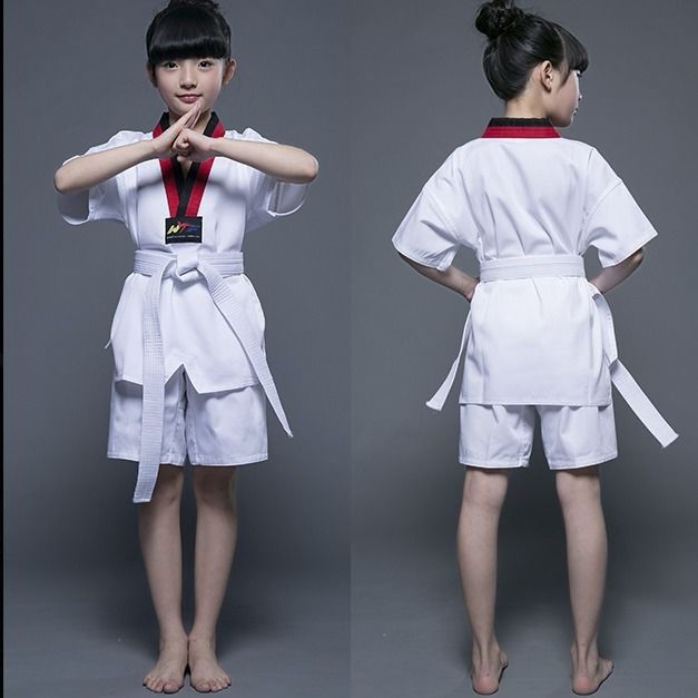 Bộ Đồng Phục Tập Võ Taekwondo Thoáng Khí Thoải Mái Cho Người Lớn Và Trẻ Em