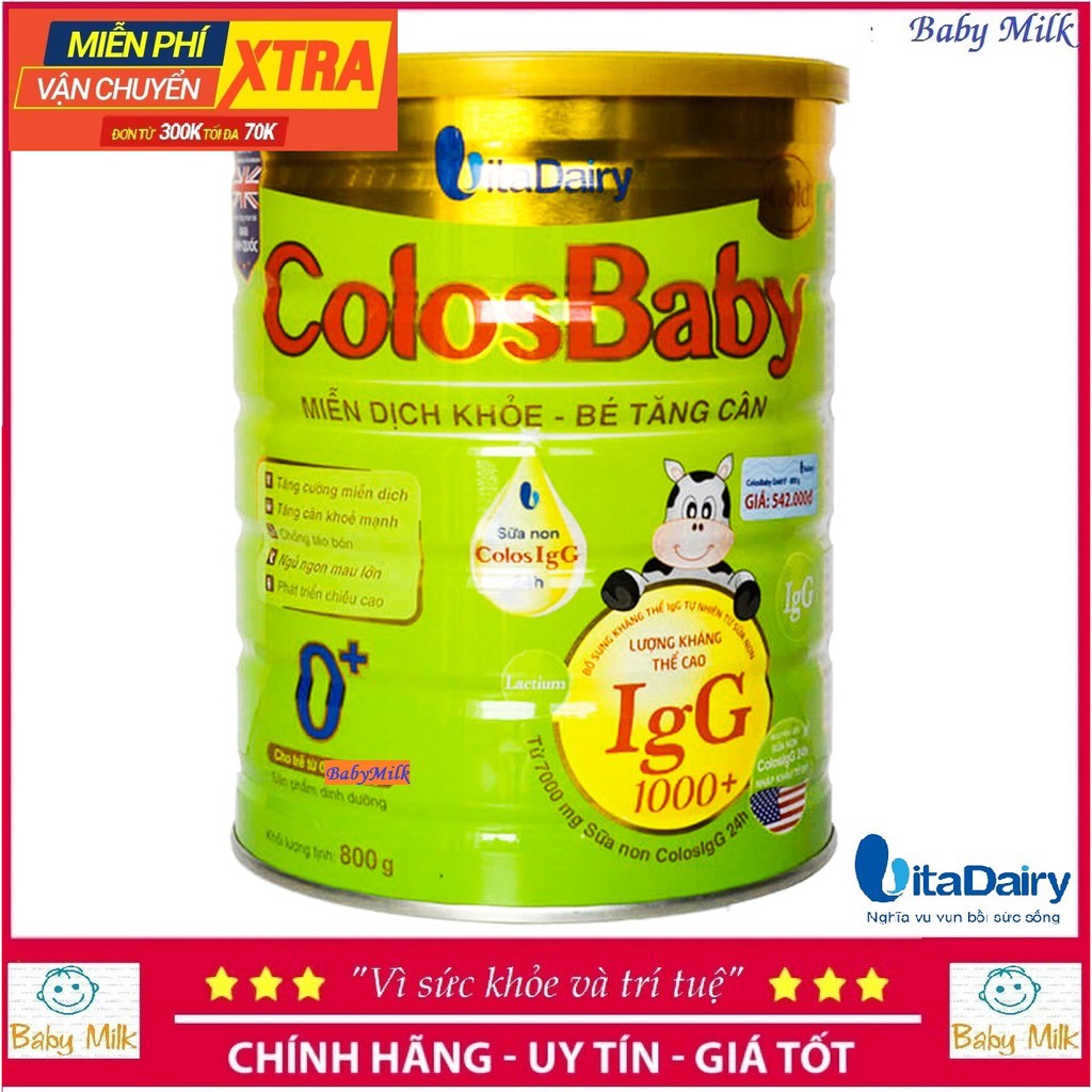 Sữa bột ColosBaby gold 1000IgG 0+ (800g)