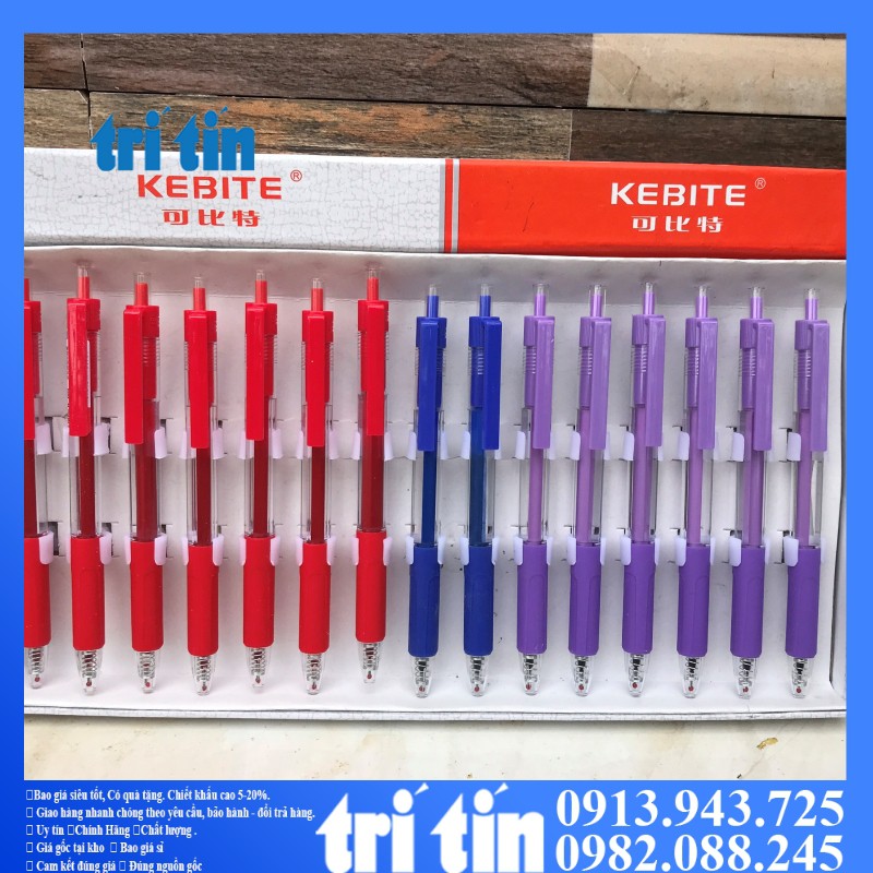 Bút nước bấm, gel bấm CHOSCH CS-8698 tím,xanh,đỏ,đen