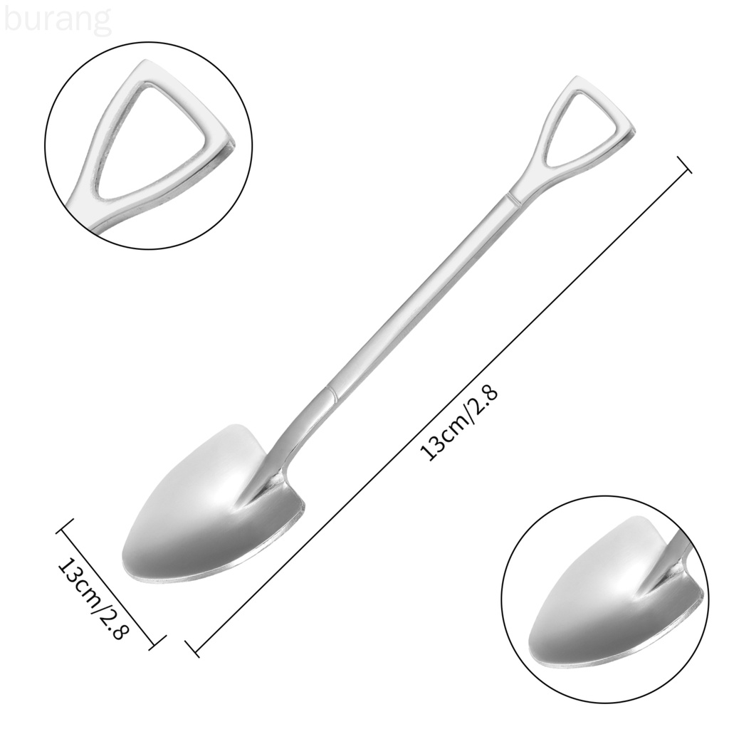 Muỗng cà phê kiểu chiếc xẻng bằng thép không gỉ