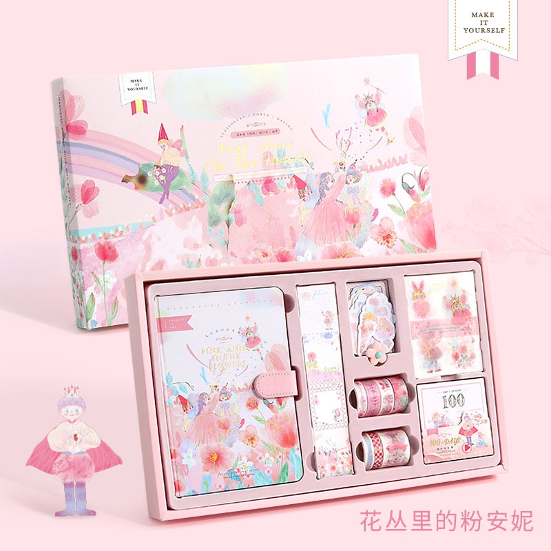 Bộ Nhãn Dán Trang Trí Sổ Tay Hình Cô Gái Dễ Thương