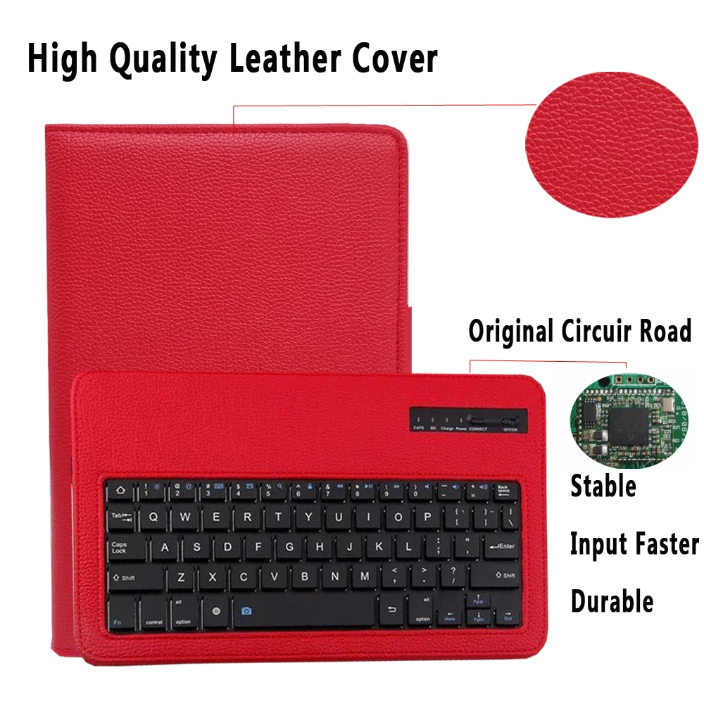 Bluetooth Keyboard Case for Samsung note 8.0 note 10.1 Tab4 10.1 TabA 8.0 Tab S2 9.7 Tab E 9.6&quot; Keyboard Cover Funda