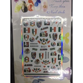 STICKER Dán Móng hình LÁ CỜ