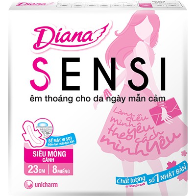 Băng Vệ Sinh Diana Sensi Siêu Mỏng Cánh