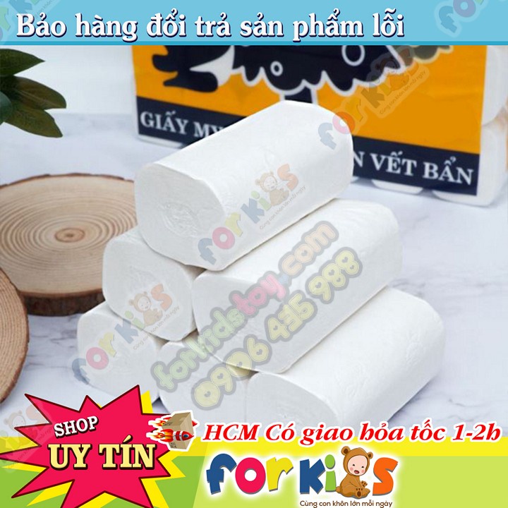 Sét 10 cuộn, giấy cuộn vệ sinh cao cấp 4 lớp Mylan không lõi