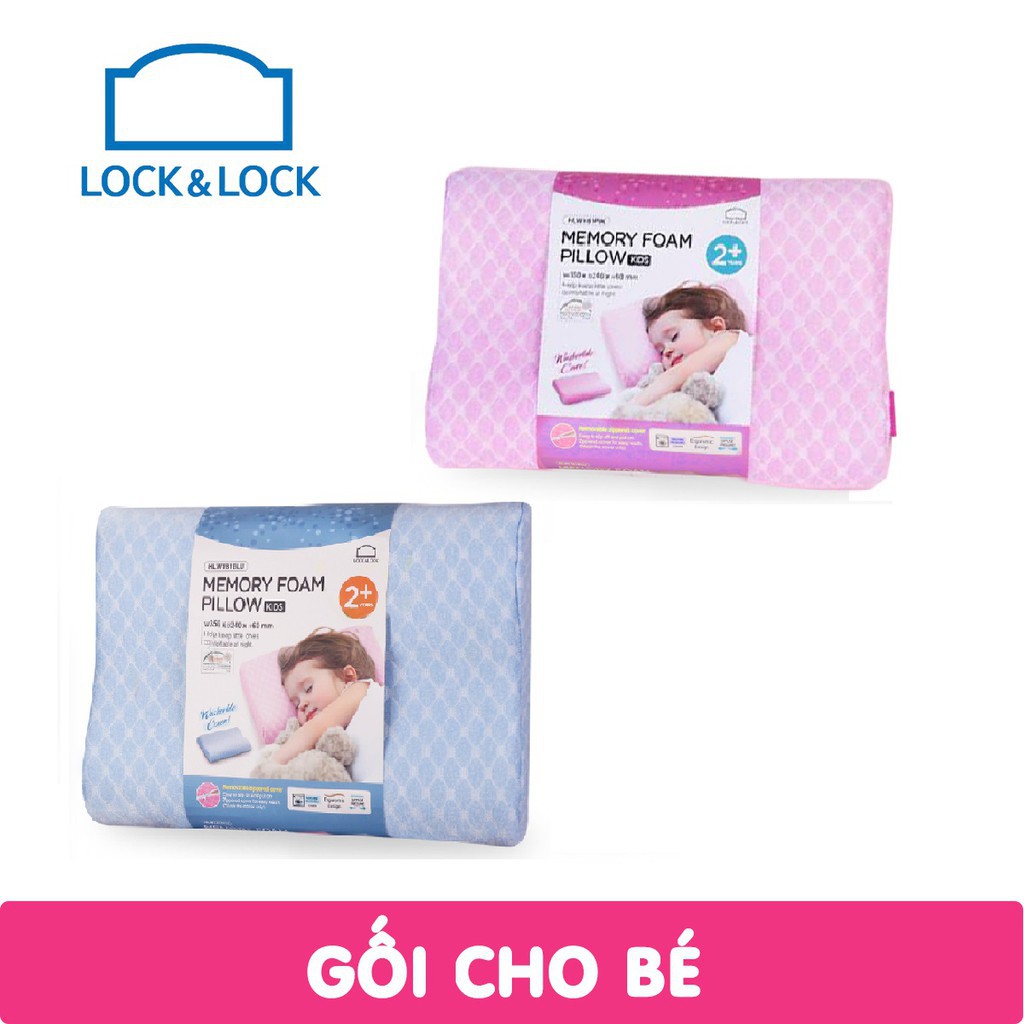 GỐI MEMORY FOAM CHO TRẺ EM LOCK&amp;LOCK HLW181 CHO BÉ TỪ 2-9 TUỔI