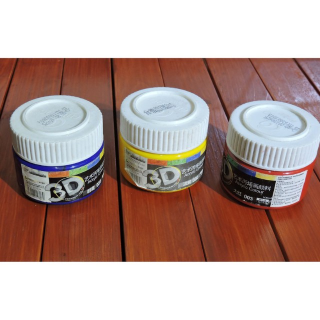 Bột Màu Vẽ Acrylic 3D 100ml có độ phủ cao và độ bám dính cực tốt không dễ dàng phai màu có thể vẽ trên nhiều chất