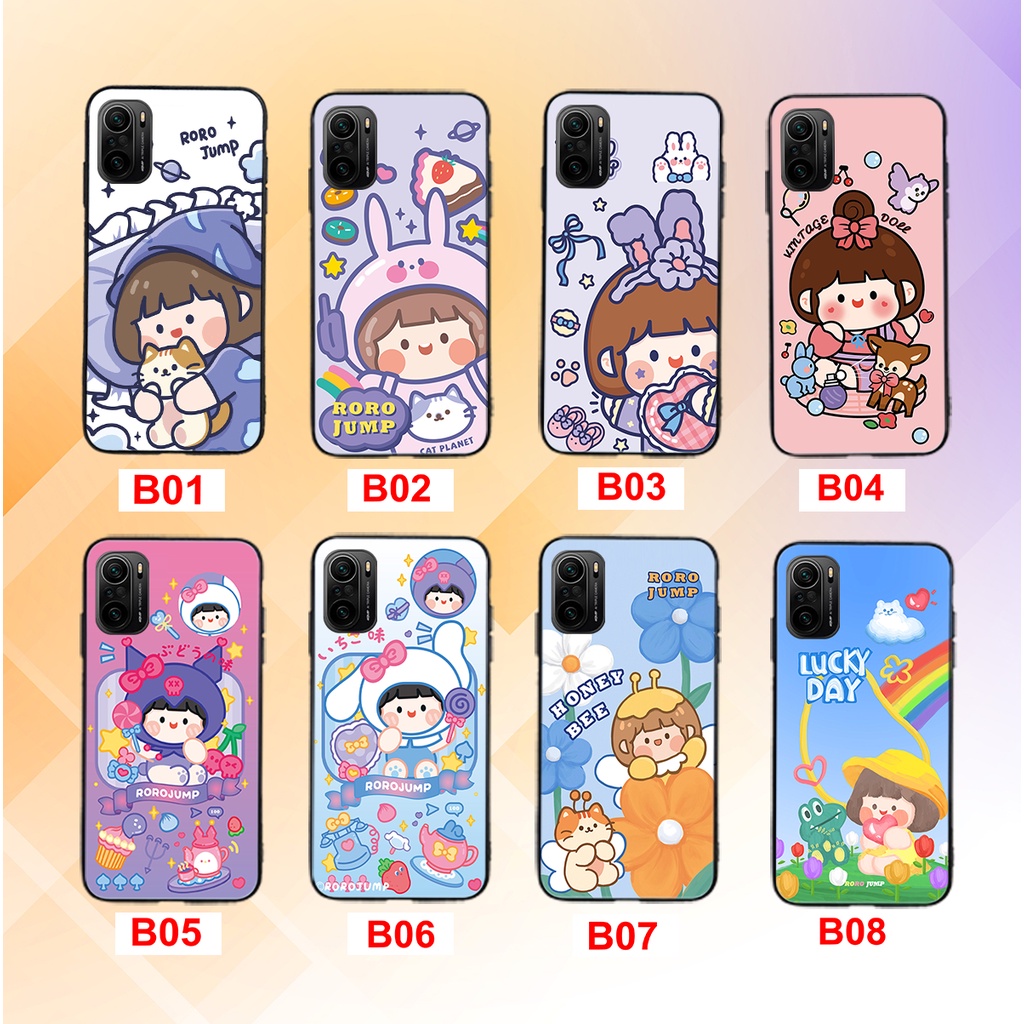 Ốp lưng Xiaomi Redmi K40 / K40 Pro / K40 Gaming / POCO F3 cô gái jump zoozo cực đáng yêu
