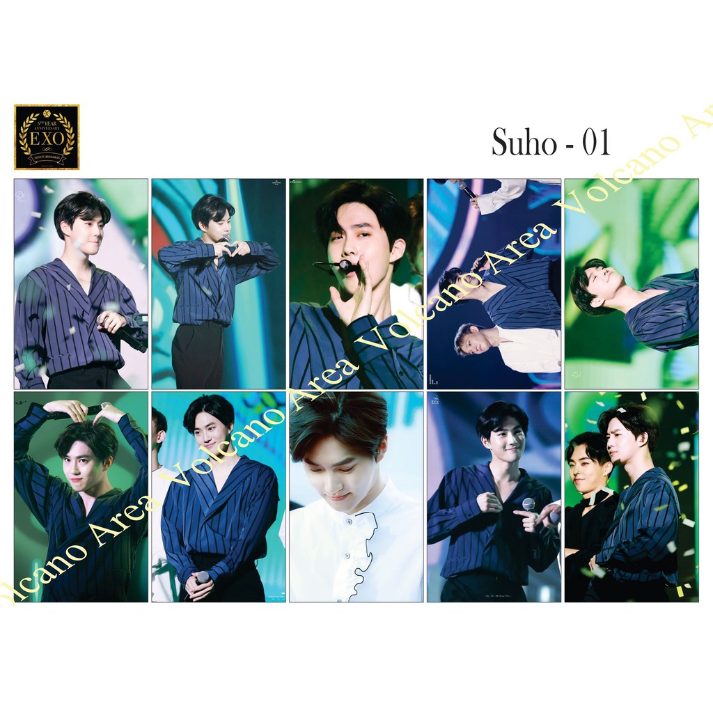 [EXO] Set Sticker Suho - 2 mẫu (có nhiều mẫu hình dán Kpop)