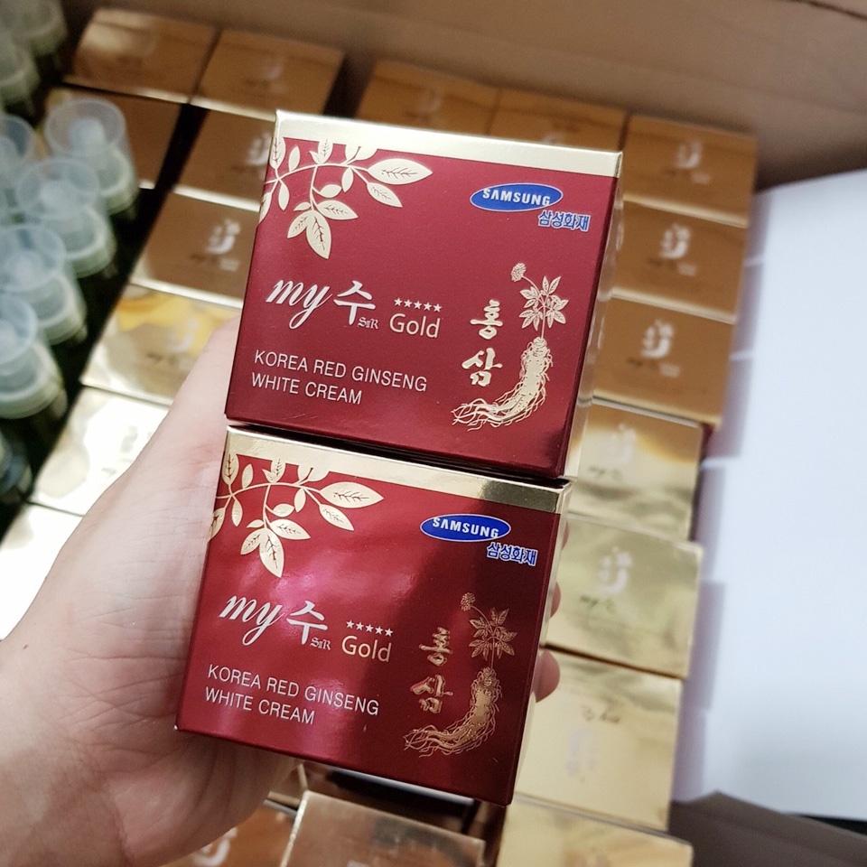 Kem sâm My Gold Korea Red Ginseng White Cream 50ml dưỡng trắng da Hàn Quốc