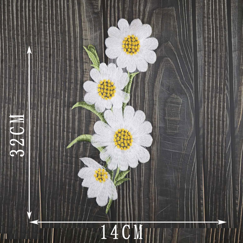 1 Bộ Miếng Vá, May Quần Áo Hình Hoa Hướng Dương