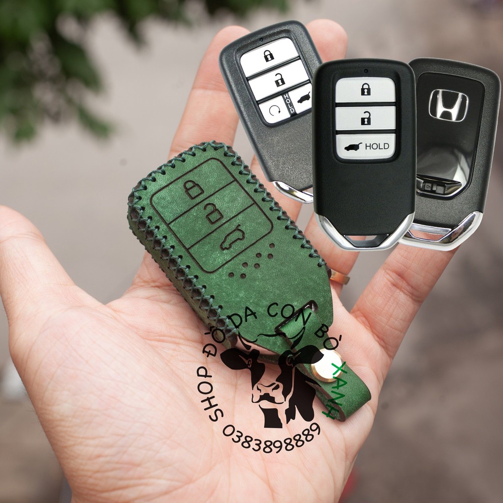 Bao Da Chìa Khóa HONDA CRV, HRV, CITY, ACCORD,...   Da Thật 100% 003
