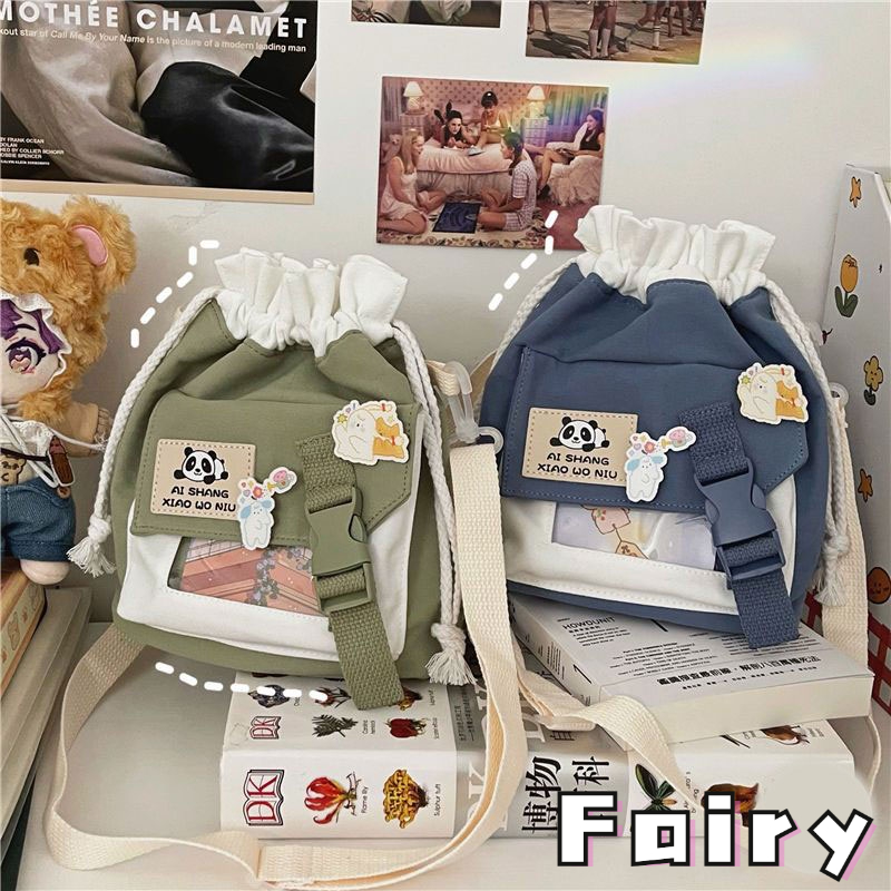 Túi Đeo Chéo Mềm Mại Phong Cách Harajuku Nhật Bản Dễ Thương Cho Nữ