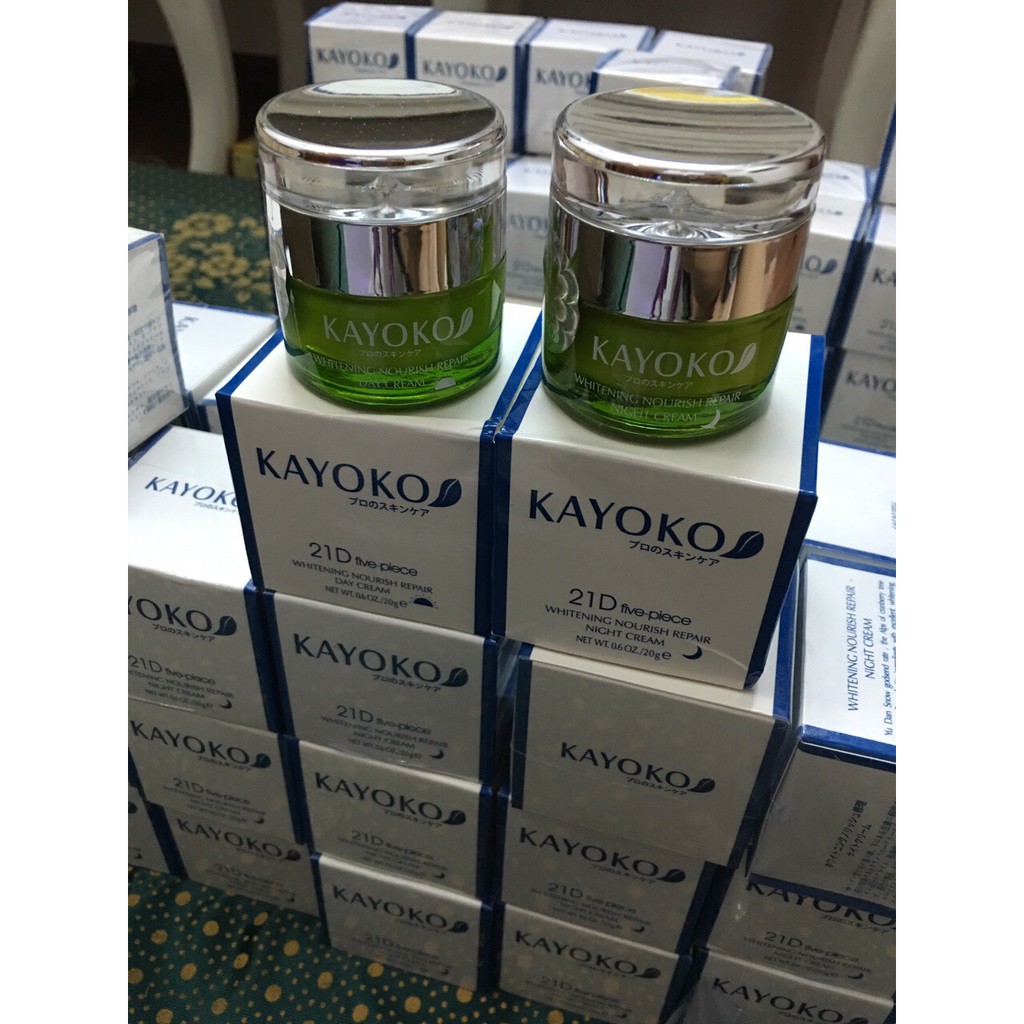 Bộ đôi Ngày Đêm (Day-Night) KAYOKO (bộ 5), Khối lượng tịnh mỗi hũ 20 gram.
