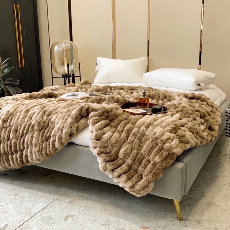 [HÀNG LOẠI 1] Chăn Lông Hồ Li Cao Cấp Hàng Xuất Khẩu Sang Trọng, Chất Liệu Lông Hồ Li Dầy Dặn Mềm Mịn,Kích Thước M5x2m G