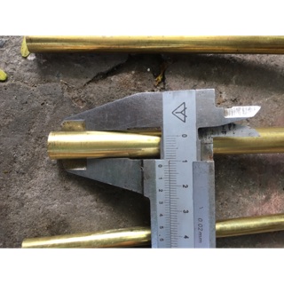 Ống đồng vàng phi 12mm x 1mm x 3m (cắt 3 thanh mỗi thanh dài 1m)