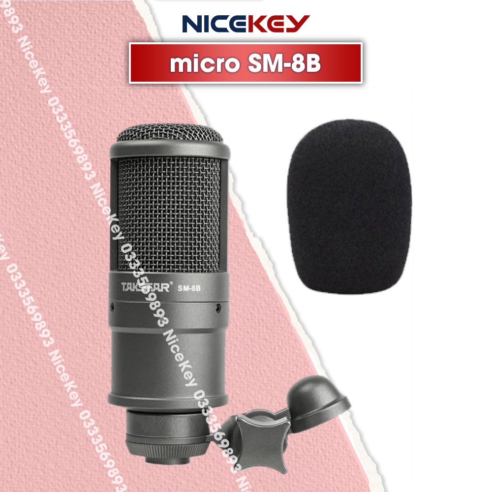 Combo Mic Thu Âm TAKSTAR SM8B, Sound card K10, Micro chuyên nghiệp, hàng chính hãng [BH 1 NĂM]