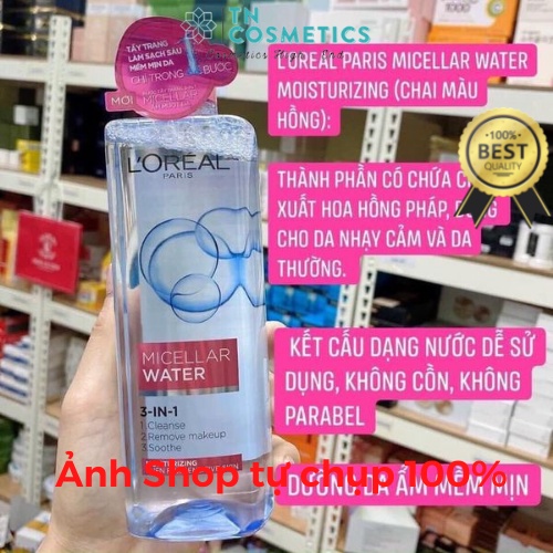 Nước Tẩy Trang Dành Cho Mọi Loại Da L'Oreal Paris 3-in-1 Micellar Water 400ml NTT1893