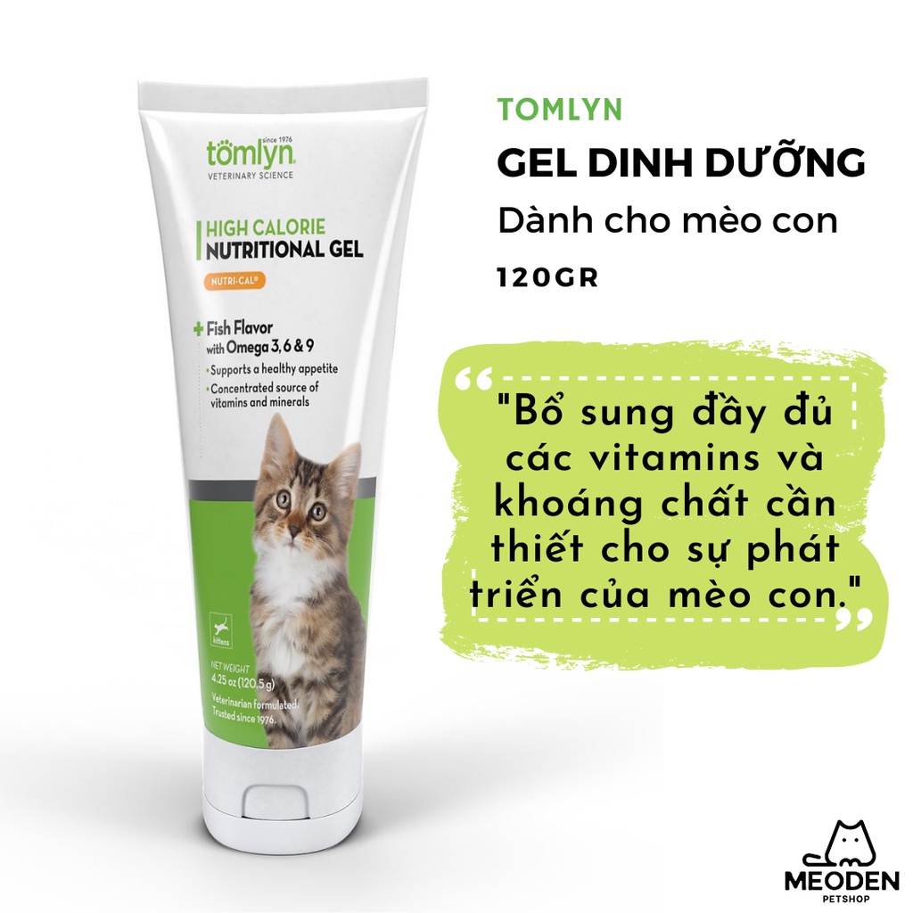 Gel dinh dưỡng cho mèo con hãng Tomlyn(120gr)