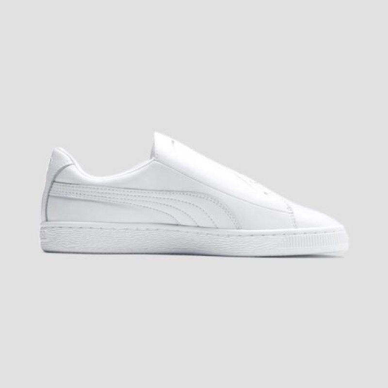 Giày sneaker nữ Puma Basket Crush Emboss Heart màu trắng 36959501( Size 39)