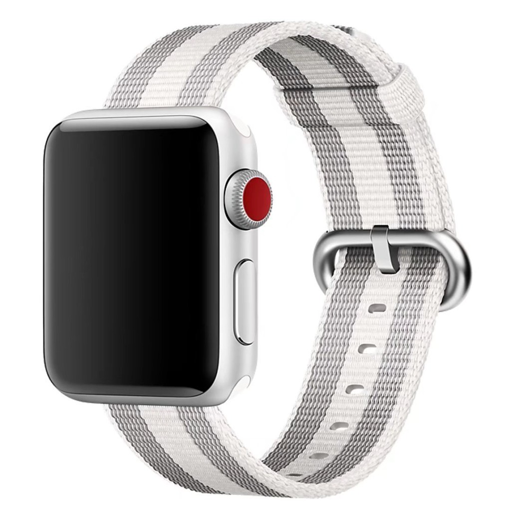 Dây đeo nylon dạng vải dệt cho đồng hồ thông minh Apple Watch Series 1 2 3 4 5 6 SE 7 38mm 40mm 42mm 44mm 51mm 45mm