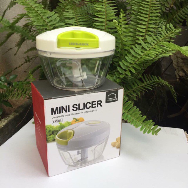 Dụng cụ xay tỏi ớt bằm rau củ quả Lock&Lock Mini Slicer CKS302