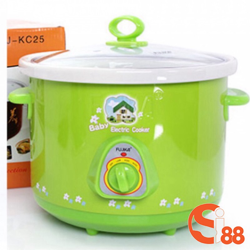 Nồi Kho Cá - Nấu Cháo Chậm Đa Năng 1,5L-2,5L Bảo hành 12 Tháng (màu Xanh) GD271