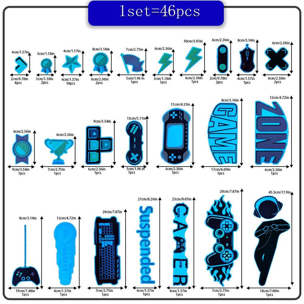 GOGOUP Sticker Dán Tường Phát Quang Hình Lâu Đài Và Mặt Trăng Dùng Trang Trí Phòng Ngủ