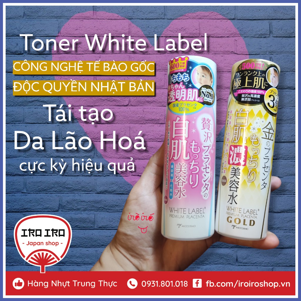 Lotion/toner dưỡng trắng tái tạo da White Label Nhật Bản