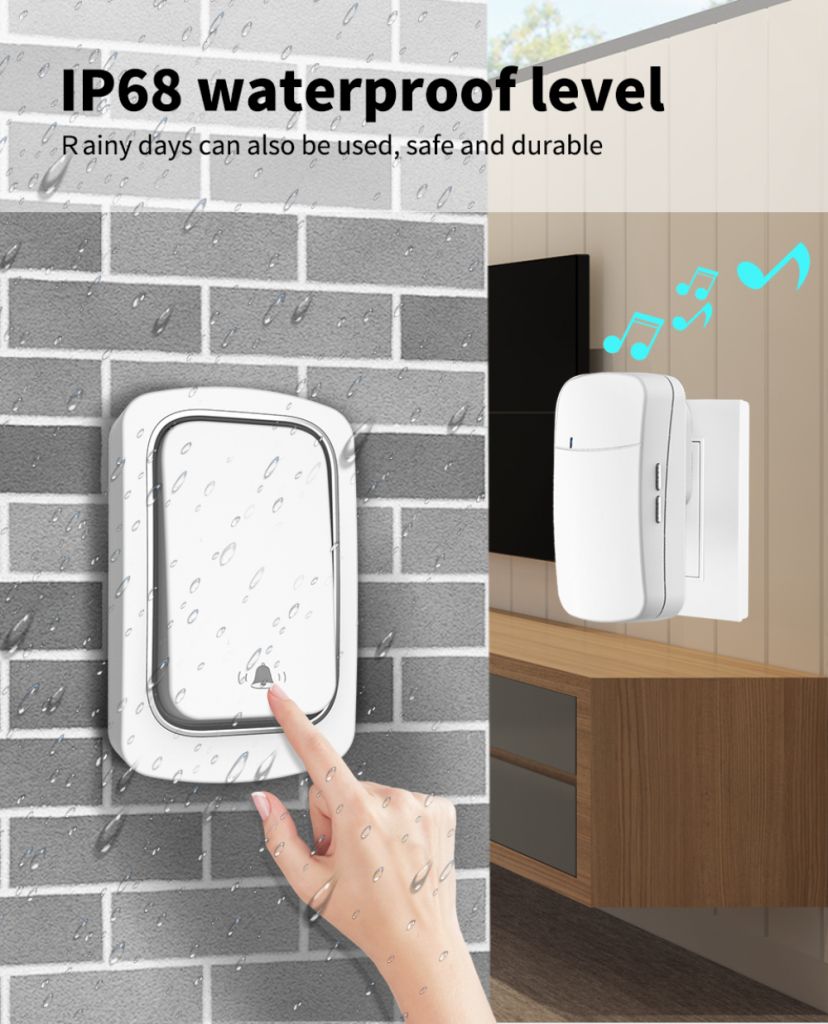 Chuông Cửa Không Dây Chống Nước Ip68 | BigBuy360 - bigbuy360.vn