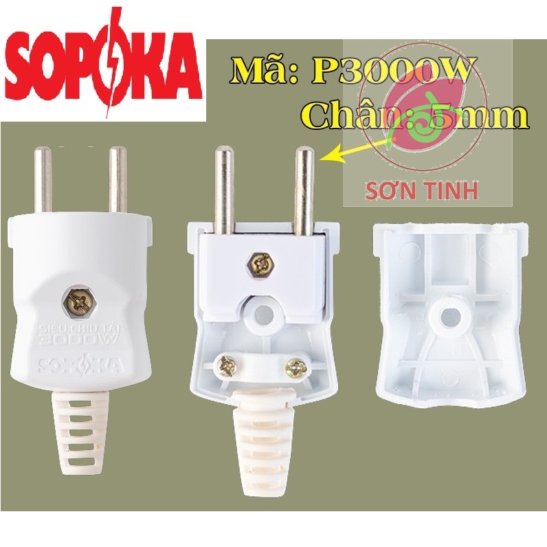 Phích cắm siêu chịu tải sopoka P3000W