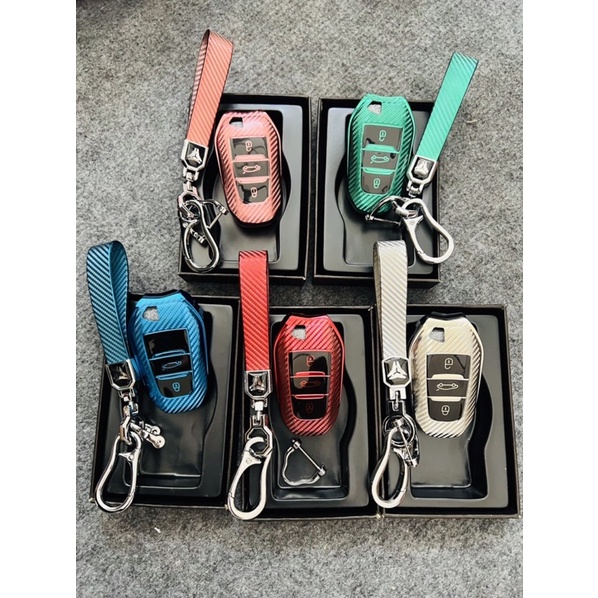 Ốp Chìa Khoá xe Peugeot 2008/3008/5008 màu xanh lá