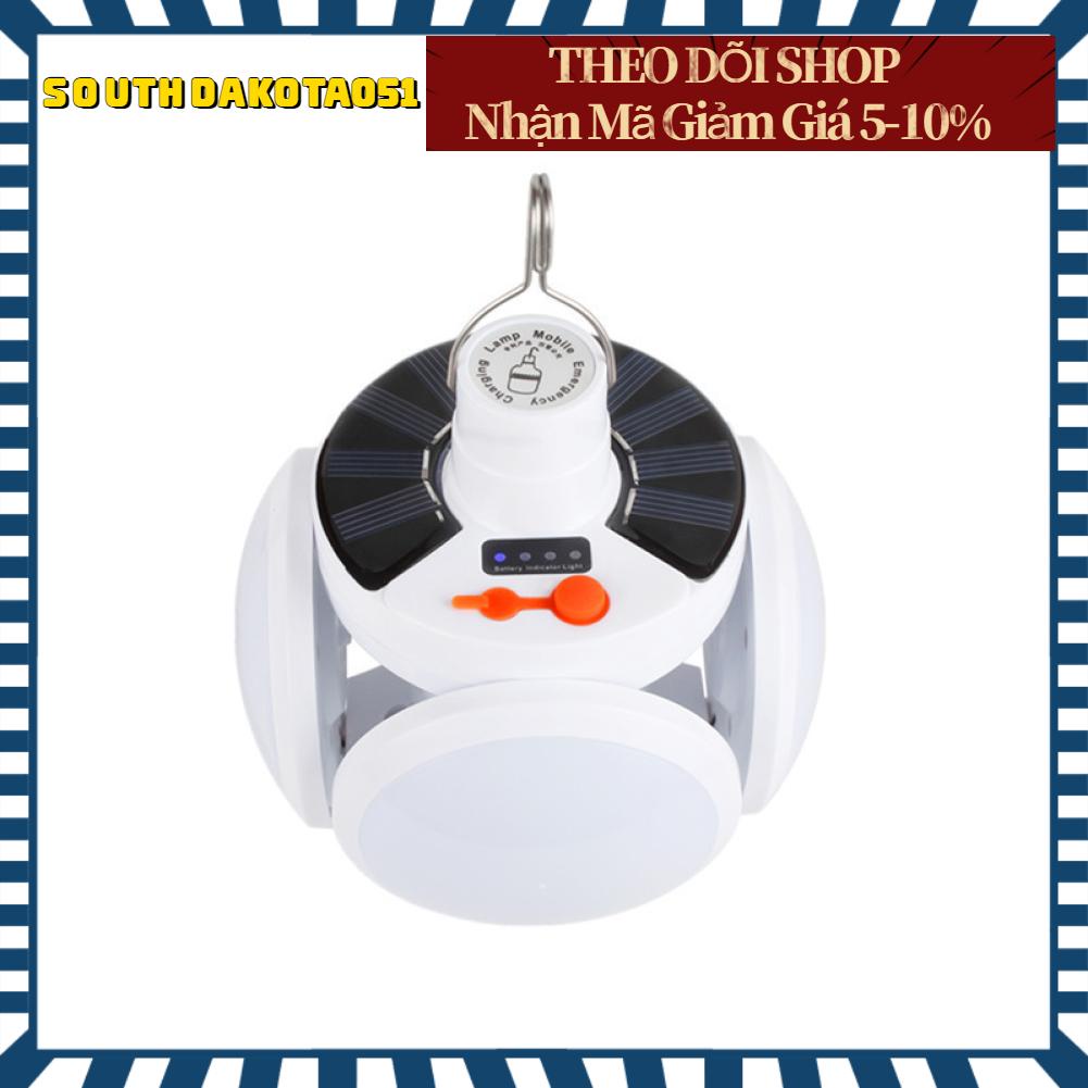 [Hàng HOT] Bóng đèn LED Gấp năng lượng mặt trời hình cầu Siêu Sáng Chống Nước cho Chợ đêm cắm trại ngoài【Southdakota051】