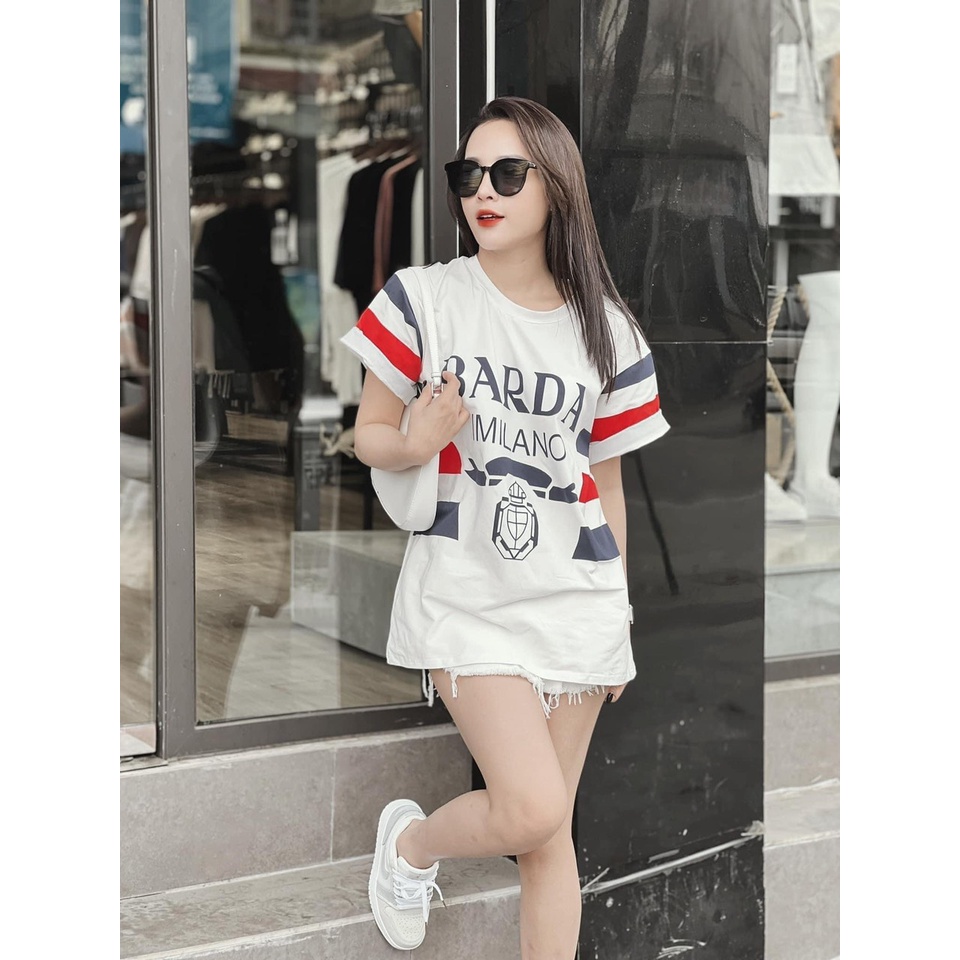 ÁO PULL TRẮNG HỌA TIẾT XANH PRA.DA