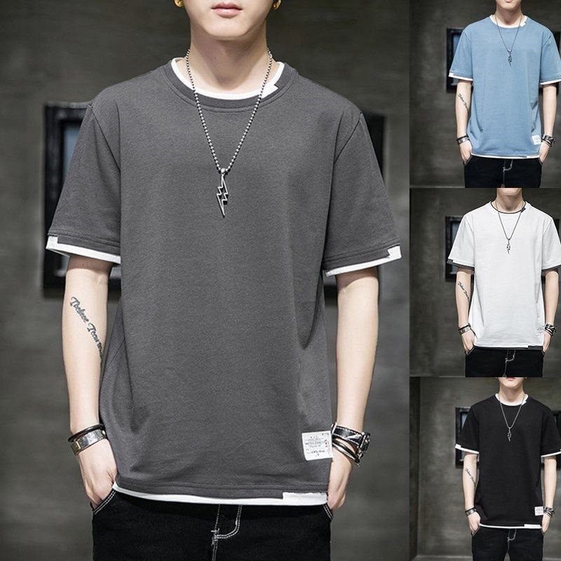 Áo thun nam, áo phông nam tay ngắn cổ tròn Unisex chất thun cotton 4 chiều mềm mại - 4MAN