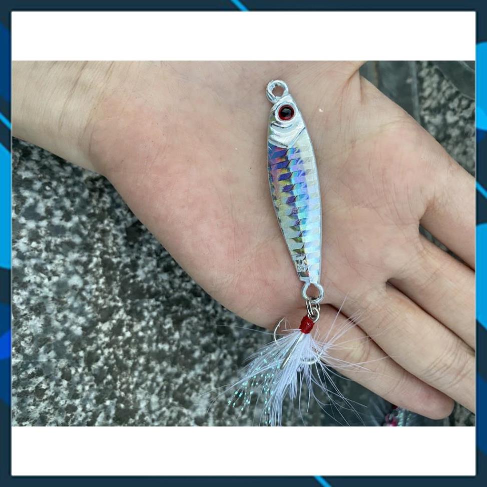 [Chất Lượng] Mồi Câu Lure Jigging Nặng 7g_10g_15g_20g lure chẽm,nhồng,hồng,măng,vược,...._ Lure 24