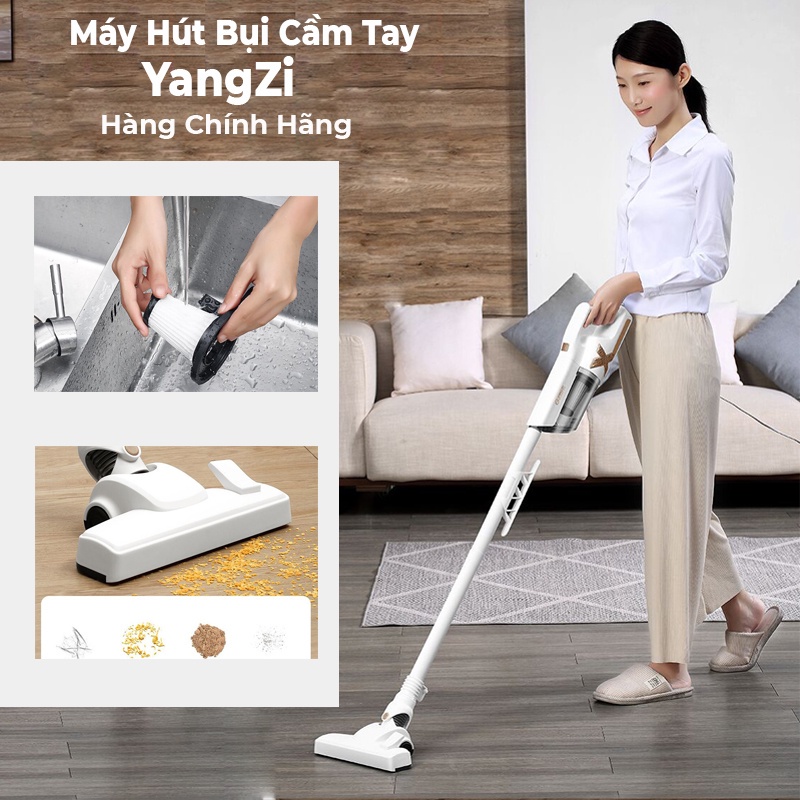 Máy hút bụi cầm tay Yangzi lực hút cực khỏe 14000pa máy hút bụi gia đình thiết kế gọn nhẹ hoạt động bền bỉ