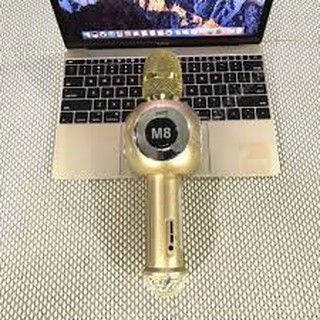 mic hát karaoke cao cấp M8(tặng kèm tai nghe kéo khóa cao cấp Zipper)