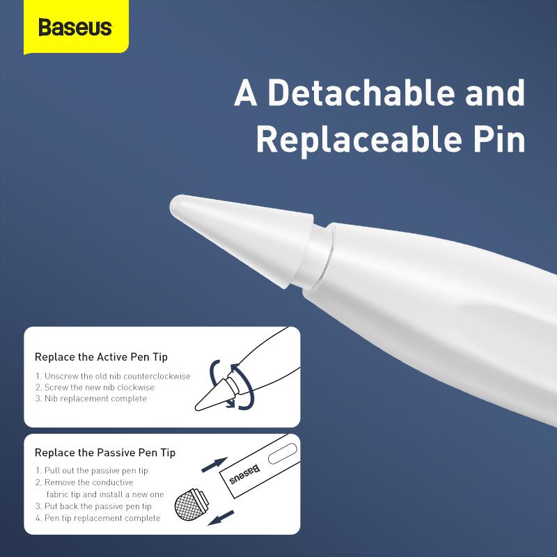 Bút cảm ứng Baseus Smooth Writing Capacitive Stylus | Dùng cho điện thoại, máy tính bảng - BH 12 tháng