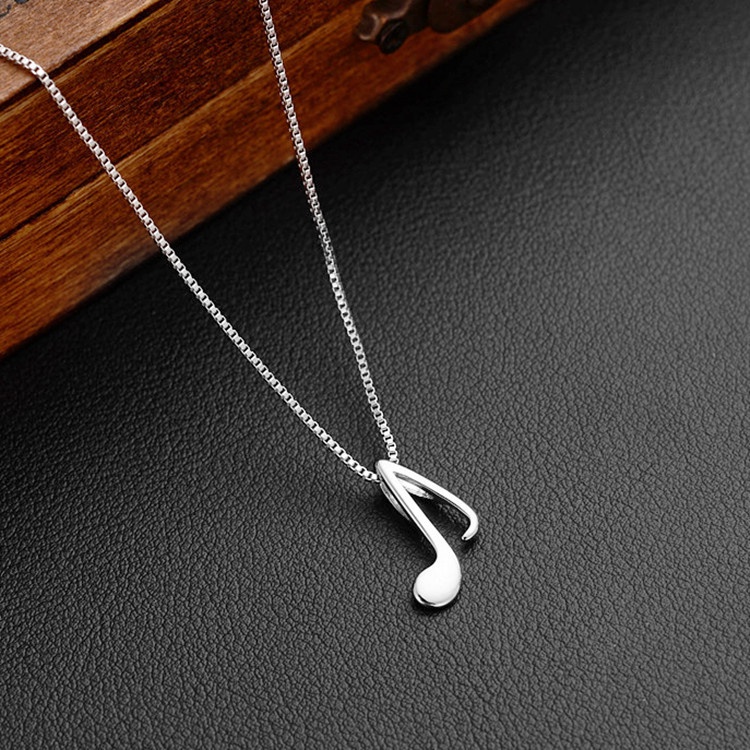 Dây chuyền bạc thời trang kiểu dáng mặt hinh nốt nhạc cá tính ANTA Jewelry - ATJ9010