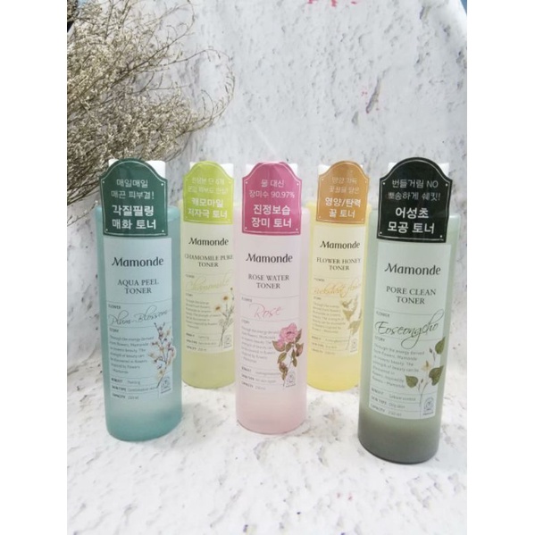 Toner Mamonde 250ml (Rose/ Diếp cá/ Túi refill Rose)