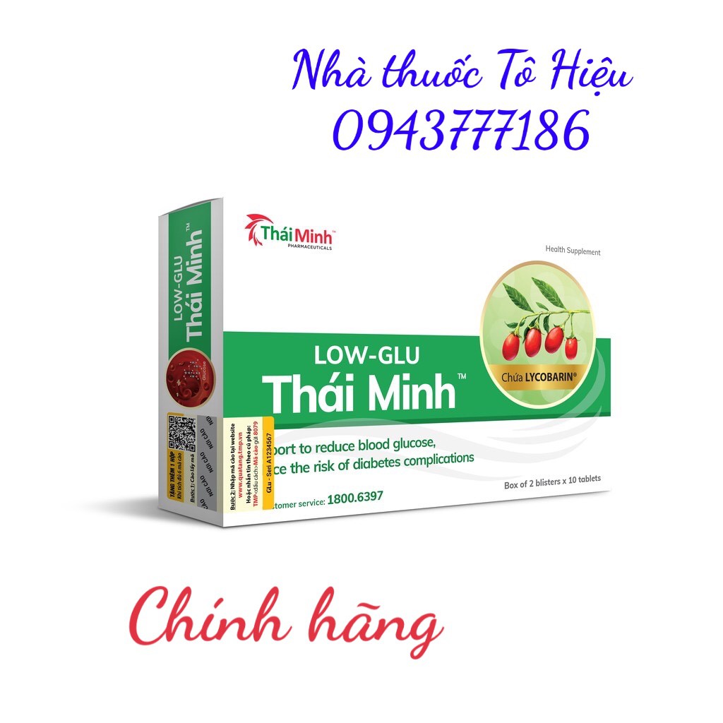 LOW-GLU Thái Minh (Chính hãng)- Hỗ trợ giảm đường huyết, giảm nguy cơ biến chứng do tiểu đường