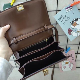 (Order) Ảnh thật Túi đeo chéo da Mingtian