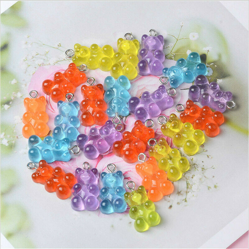 Bộ 50 Mặt Dây Chuyền Hình Gấu Xinh Xắn